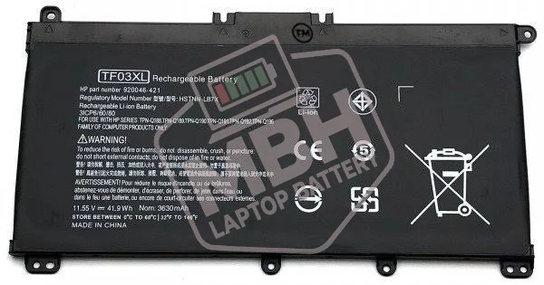TF03XL Laptop Battery for HP Pavilion 15-CC 15-CD 15-CK 17-AR 14-BF 14-BK 14-BP Series [11.55V/41.9Wh]