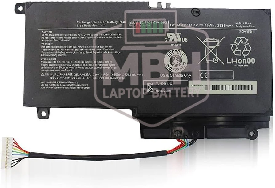 PA5107U-1BRS Laptop Battery for Toshiba Satellite P50 P55 S55 L55 L45 L50 Series